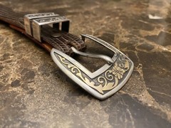 James Reid Sterling Silver 14k Gold Belt buckle Set bolero✅