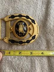 Vintage Belt Buckle Cowboy Boots Western Motif