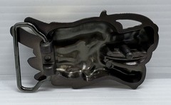 “NEW” Unique Brass Tone Metal 3D Dragon Head Western Belt Buckle