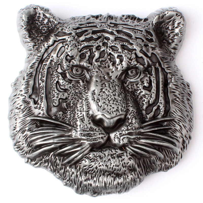 Tiger Belt Buckle Western Cowboy Native American Motorcyclist (HTG-01)