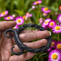 Hand-Forged Medieval Troll Iron Belt Buckle – Viking / Norse Style