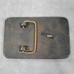 VTG Nashville Belt Buckle Music City Tennessee Guitar Brass Tone Souvenir U.S.A.
