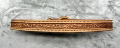 Vintage Brown Tooled Leather Belt Western Cowgirl Size 28
