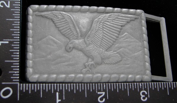 LH30113 *NOS* VINTAGE ***OPEN WINGED EAGLE*** RECTANGULAR BELT BUCKLE