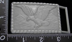 LH30113 *NOS* VINTAGE ***OPEN WINGED EAGLE*** RECTANGULAR BELT BUCKLE