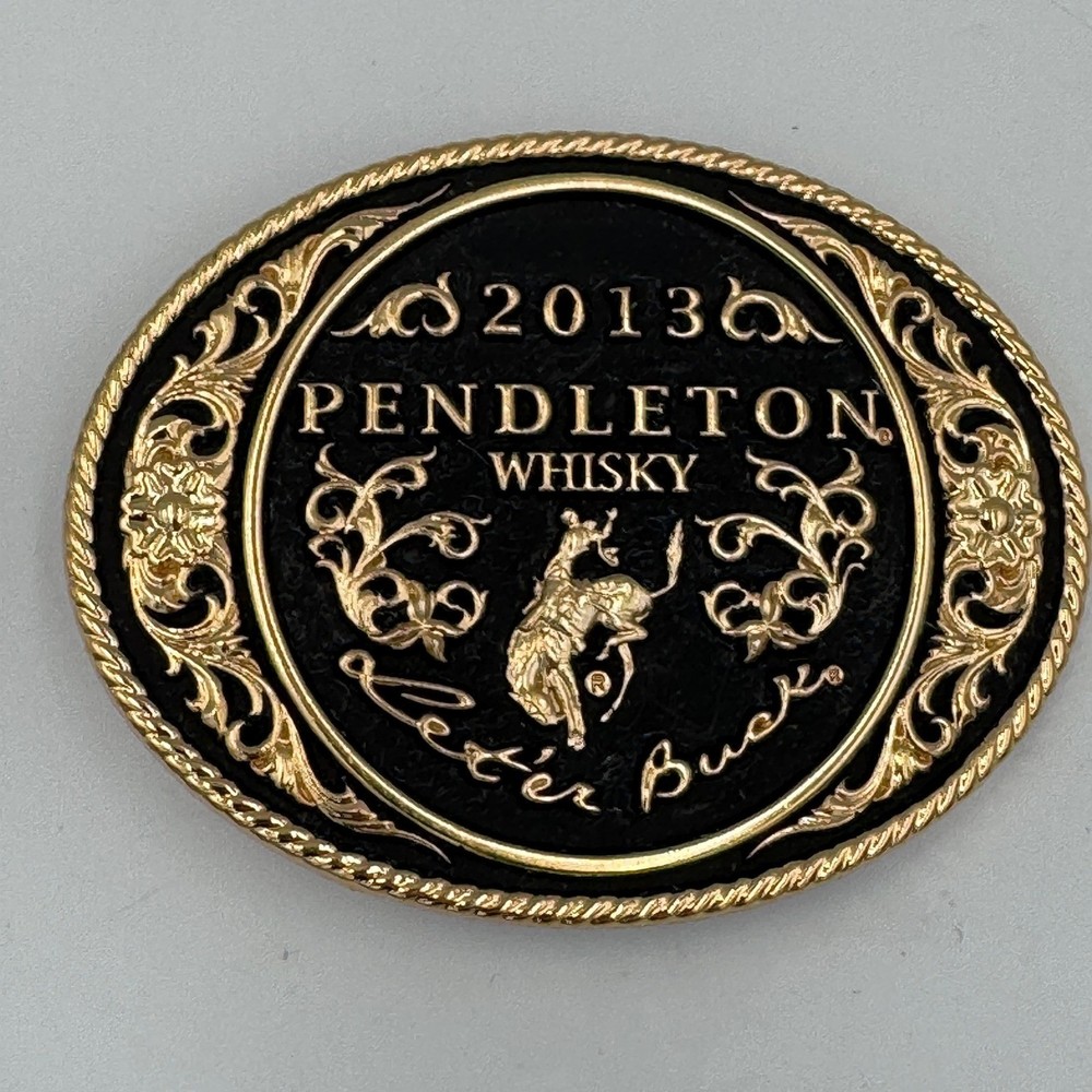 Montana Silversmiths 2013 Pendleton Whisky Let&rsquo;er Buck Rodeo Belt Buckle