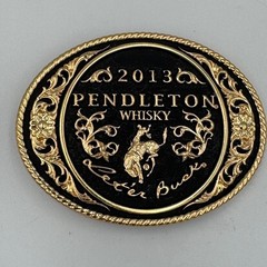 Montana Silversmiths 2013 Pendleton Whisky Let&rsquo;er Buck Rodeo Belt Buckle