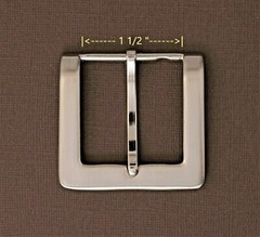 New 1 1/2&Prime; pin buckle(#56) man/women brushed nickel finish jean casual USA