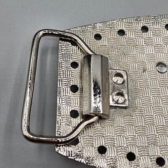 American Eagle Belt Buckle Brushed Nickel Pierced Edge High Relief Flying 3D