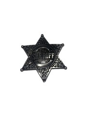 Sheriff Belt Buckle Western Cowboy Star