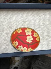 Vintage Flower Belt Buckle Made In Spain AS IS See Description