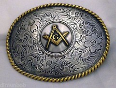 Masonic Western Style Buckle