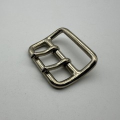 Copper Double Prong Buckle 45mm Leather Belt Fastener Bag Luggage Fasten Buckle