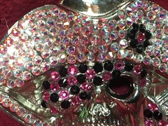 Crystal Rhinestone Purple Pirate Belt Buckle