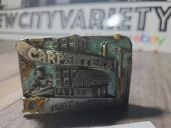 Vintage siskiyou carpenters built America Belt Buckle