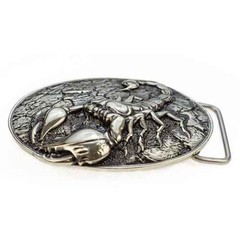 Scorpion german silver handmade belt buckle, Scorpion buckle for casual belt