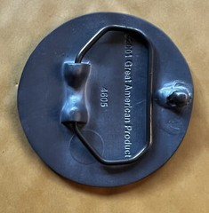 SPADE BELT BUCKLE NEW APPROXIMATELY 2 1/2&Prime; ROUND