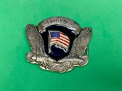Patriotic America – Two Bald Eagles, United States Flag Cutout Belt Buckle