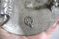1981 Bergamot USA Great Seal « I&rsquo;m Proud To Be An American » Pewter Belt Buckle