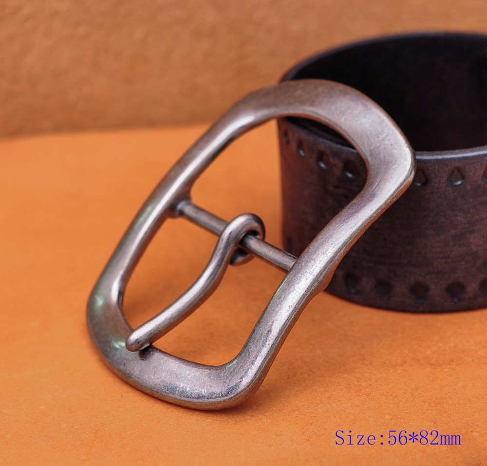 Casual Mens Retro Silver Plated Huge Center Bar Jeans Belt Buckle Fit 40mm Strap