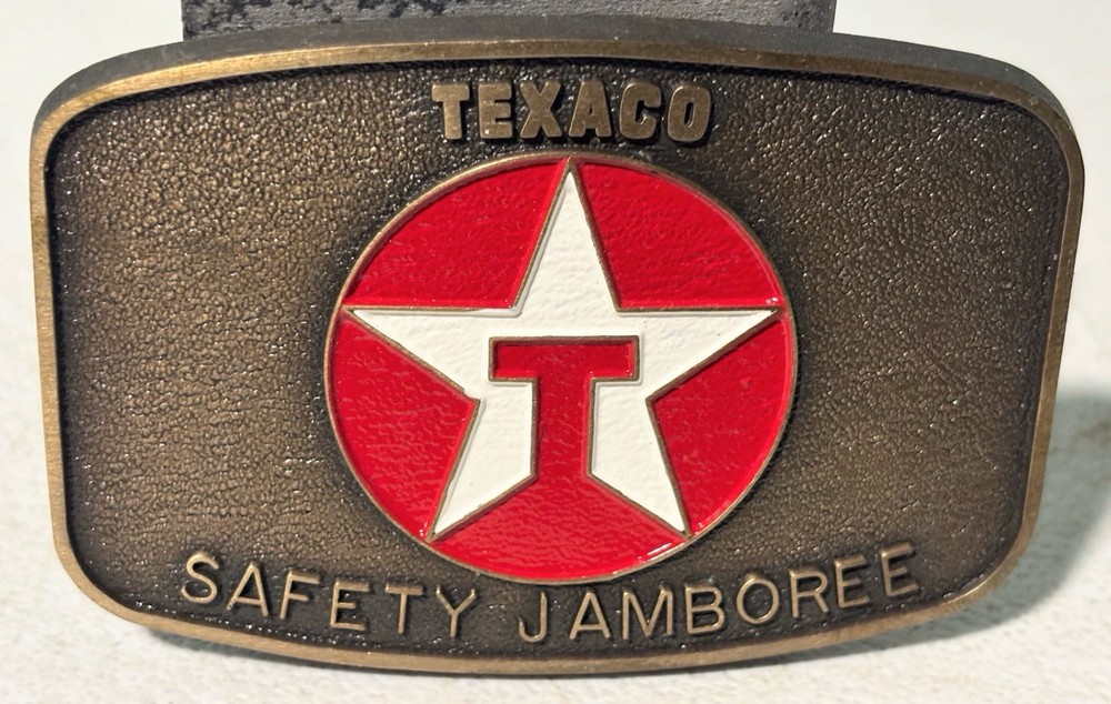 Texaco Safety Jamboree Belt Buckle Texaco Star