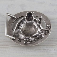 Buddha Belt Buckle Antique Silver – Asian Lucky Buckle Antique Style