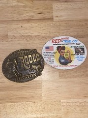 Hesston Rodeo Vintage Belt Buckle Solid Metal Western Collector SOLID METAL 1978
