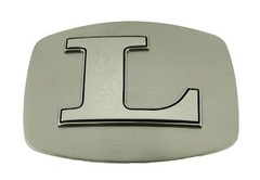 New Men Women Initial Letter A-Z Belt Buckles Western Cowboy Silver Chrome Metal