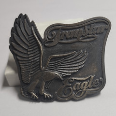 Trucker Belt Buckle Transtar Eagle International Harvester Brass Bronze Vintage