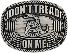 Montana Silversmiths Western Belt Buckle Don&rsquo;t Tread On Me Roped A903