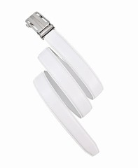 KUULIMEE White Belt Men, Ratchet Dress 30&Prime;-36&Prime; Waist Adjustable, White-04