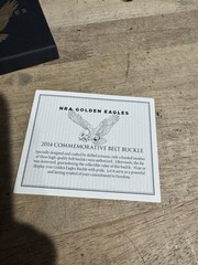 Vintage Brand New NRA Golden Eagles National Rifle Association Belt Buckle
