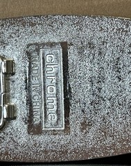 NEW CHROME RENAISSANCE CROSS BELT BUCKLE