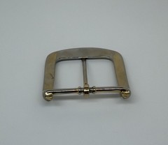 Classic Simple Squared Large Silver Tone One Prong Buckle For 1-5/8” Belt Men’s