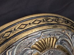 Award Design Medals Vintage Western Bull Skull Belt Buckle Silver Plated Gold…
