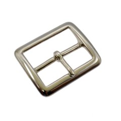 JAY-PEE Solid Brass Replacement Belt Buckle 1.75&Prime; Belts Black Chrome Brass