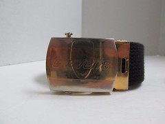 CORVETTE BRASS BELT BUCKLE WITH 3 CANVAS BELTS 38.5&Prime; LONG NAVY KHAKI BLACK