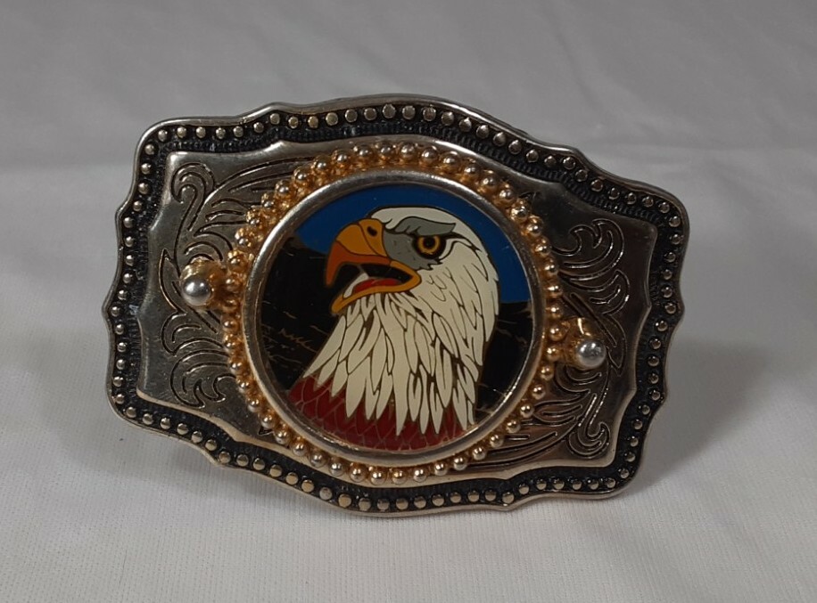 Vintage American Bald Eagle Belt Buckle *Made In USA*