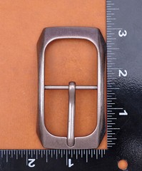 Arch Solid Rectangular Antique Silver Center Bar Pin Belt Buckle Fit 32mm Strap