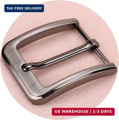1.5 Inches (38-40 mm) Belt Buckle Single Prong Square Replacement Buckle for Men