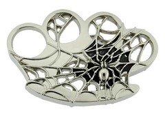 Skull Skeleton Rock Rebel Belt Buckle Mens Womens Silver Metal Halloween Costume