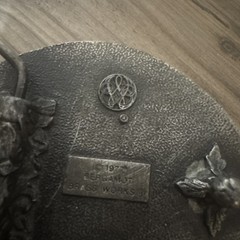 Vintage 1977 Bergamot Brass Works O-85 Baseball Belt Buckle, Made in USA