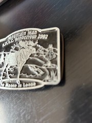 Vintage Collectible Mountain Man BDAC Rendezvous 2002 Moose Belt Buckle