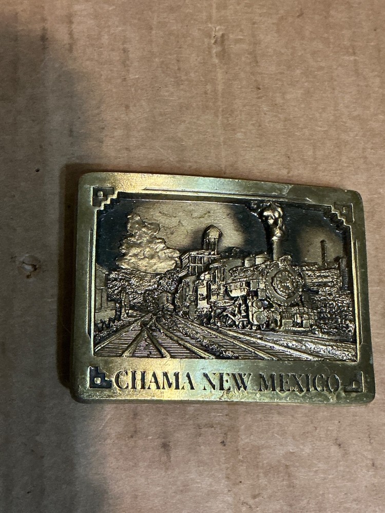 Chama, New Mexico Locomotive 146 of 750 Solid Bronze Silverton Belt Buckle