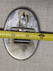 vintage DEER belt buckle INCOLAY STONE buck WESTERN cowboy NATURE hunting