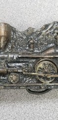 VTG 1977 Capt Hawks Sky Patrol General Steam Locomotive Train Belt Buckle Up 5