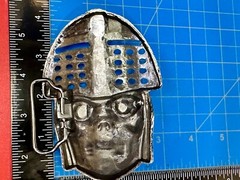 Knights Helmet & Skull Belt Buckle Medieval Armor Design Belt Buckle