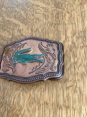 Lacoste Belt Buckle 3 1/8 By 2 1/4 Inches