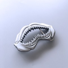 Vintage Style Sculpting Shark Teeth Belt Buckle Gurtelschnalle also Stock in US