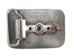 1979 Mid America All Indian Center Belt Buckle By HIT LINE U.S.A. 31916